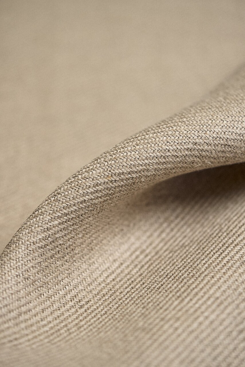 1 Yard Solid Natural Pure Irish Linen Twill Fabric 18.5 oz Washed 54 Inches Wide